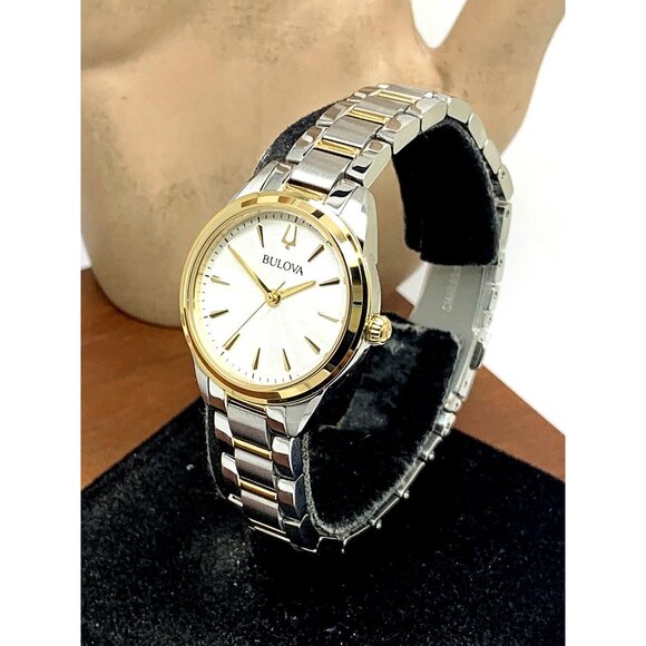 Bulova Women's Watch 98L277 Quartz Silver Dial Two Tone Stainless Steel - Picture 12 of 12